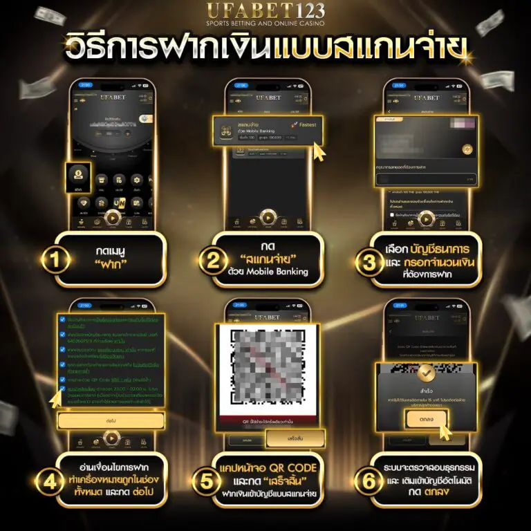 วิธีฝากเงิน UFA123 แบบละเอียด อัปเดตล่าสุด ฝากขั้นต่ำเท่าไหร่มาดู